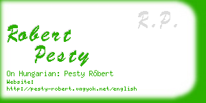 robert pesty business card